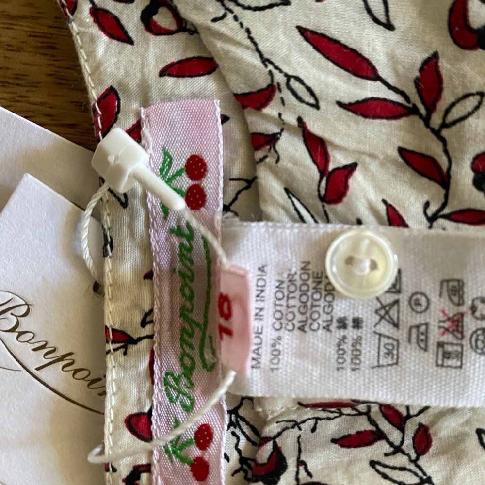 Bonpoint Cotton Baby Girl  Blouse NWT 18months - Picture 7 of 7